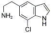 7-CHLORO-1H-INDOLE-5-ETHYLAMINE Struktur