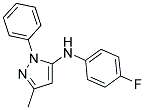 N-(4-FLUOROPHENYL)-3-METHYL-1-PHENYL-1H-PYRAZOL-5-AMINE Struktur