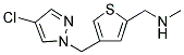 (4-[(4-CHLORO-1H-PYRAZOL-1-YL)METHYL]-2-THIENYL)-N-METHYLMETHANAMINE Struktur