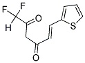 (5E)-1,1-DIFLUORO-6-THIEN-2-YLHEX-5-ENE-2,4-DIONE Struktur