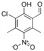 3-CHLORO-2-HYDROXY-4,6-DIMETHYL-5-NITRO-BENZALDEHYDE Struktur