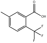 5-METHYL-2-(TRIFLUOROMETHYL)BENZOIC ACID Struktur