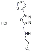 N-(2-METHOXYETHYL)-N-[(5-THIEN-2-YL-1,3,4-OXADIAZOL-2-YL)METHYL]AMINE HYDROCHLORIDE Struktur