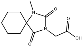 (1-METHYL-2,4-DIOXO-1,3-DIAZA-SPIRO[4.5]DEC-3-YL)-ACETIC ACID Struktur