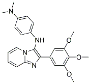 N1,N1-DIMETHYL-N4-(2-(3,4,5-TRIMETHOXYPHENYL)IMIDAZO[1,2-A]PYRIDIN-3-YL)BENZENE-1,4-DIAMINE Struktur