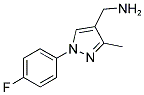 [1-(4-FLUOROPHENYL)-3-METHYL-1H-PYRAZOL-4-YL]METHYLAMINE Struktur