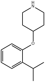 4-(2-ISOPROPYLPHENOXY)PIPERIDINE Struktur