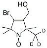 4-BROMO-3-HYDROXYMETHYL-1-OXYL-2,2,5,5-TETRAMETHYL-D3-PYRROLINE Struktur