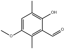 2-HYDROXY-5-METHOXY-3,6-DIMETHYL-BENZALDEHYDE Struktur