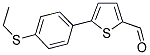 5-[4-(ETHYLTHIO)PHENYL]THIOPHENE-2-CARBALDEHYDE Struktur