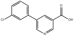 5-(3-CHLOROPHENYL)NICOTINIC ACID Struktur