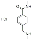 N-METHYL-4-[(METHYLAMINO)METHYL]BENZAMIDE HYDROCHLORIDE Struktur