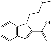 1-(2-METHOXYETHYL)-1H-INDOLE-2-CARBOXYLIC ACID Struktur