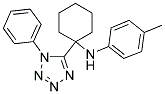 N-(4-METHYLPHENYL)-N-[1-(1-PHENYL-1H-TETRAZOL-5-YL)CYCLOHEXYL]AMINE Struktur