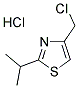 4-(CHLOROMETHYL)-2-ISOPROPYLTHIAZOLE, HYDROCHLORIDE SALT Struktur