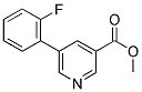 METHYL 5-(2-FLUOROPHENYL)NICOTINATE Struktur