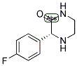 (R)-3-(4-FLUORO-PHENYL)-PIPERAZIN-2-ONE Struktur