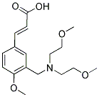 (2E)-3-(3-([BIS(2-METHOXYETHYL)AMINO]METHYL)-4-METHOXYPHENYL)-2-PROPENOIC ACID Struktur