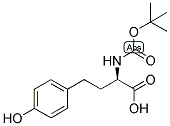 (R)-2-TERT-BUTOXYCARBONYLAMINO-4-(4-HYDROXY-PHENYL)-BUTYRIC ACID Struktur