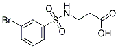 3-[[(3-BROMOPHENYL)SULFONYL]AMINO]PROPANOIC ACID Struktur