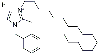 1-BENZYL-3-CETYL-2-METHYLIMIDAZOLIUM IODIDE Struktur