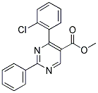 METHYL-2-PHENYL-4-(2-CHLOROPHENYL)-5-PYRIMIDINE CARBOXYLATE Struktur