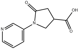 5-OXO-1-PYRIDIN-3-YLPYRROLIDINE-3-CARBOXYLIC ACID Struktur