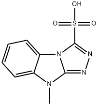 9-METHYL-9H-BENZO[4,5]IMIDAZO[2,1-C][1,2,4]TRIAZOLE-3-SULFONIC ACID Struktur