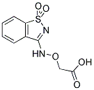 [[(1,1-DIOXIDO-1,2-BENZISOTHIAZOL-3-YL)AMINO]OXY]ACETIC ACID Struktur