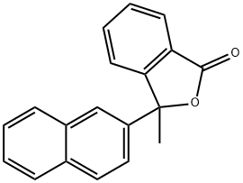 3-METHYL-3-(1-NAPHTHYL)PHTHALIDE Struktur