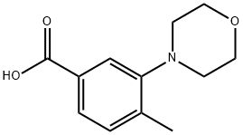 4-METHYL-3-MORPHOLIN-4-YL-BENZOIC ACID Struktur