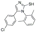 5-(4-CHLOROPHENYL)-1-(2,6-DIMETHYLPHENYL)-1H-IMIDAZOLE-2-THIOL Struktur