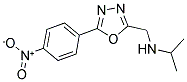 N-[[5-(4-NITROPHENYL)-1,3,4-OXADIAZOL-2-YL]METHYL]PROPAN-2-AMINE Struktur