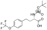 (S)-2-TERT-BUTOXYCARBONYLAMINO-4-(4-TRIFLUOROMETHOXY-PHENYL)-BUTYRIC ACID Struktur