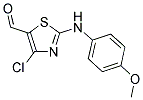 4-CHLORO-2-[(4-METHOXYPHENYL)AMINO]-1,3-THIAZOLE-5-CARBALDEHYDE Struktur