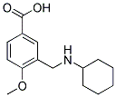 3-CYCLOHEXYLAMINOMETHYL-4-METHOXY-BENZOIC ACID Struktur