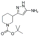 3-(5-AMINO-1H-PYRAZOL-3-YL)-PIPERIDINE-1-CARBOXYLIC ACID TERT-BUTYL ESTER Struktur