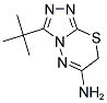 3-TERT-BUTYL-7H-[1,2,4]TRIAZOLO[3,4-B][1,3,4]THIADIAZIN-6-AMINE Struktur