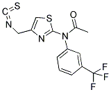 N-[4-(ISOTHIOCYANATOMETHYL)-1,3-THIAZOL-2-YL]-N-[3-(TRIFLUOROMETHYL)PHENYL]ACETAMIDE Struktur