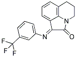 (1E)-1-{[3-(TRIFLUOROMETHYL)PHENYL]IMINO}-5,6-DIHYDRO-4H-PYRROLO[3,2,1-IJ]QUINOLIN-2(1H)-ONE Struktur