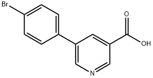 5-(4-BROMOPHENYL)NICOTINIC ACID Struktur