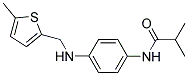 2-METHYL-N-(4-(((5-METHYLTHIEN-2-YL)METHYL)AMINO)PHENYL)PROPANAMIDE Struktur