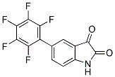 5-(2,3,4,5,6-PENTAFLUOROPHENYL)-1H-INDOLE-2,3-DIONE Struktur