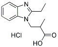 3-(2-ETHYL-BENZOIMIDAZOL-1-YL)-2-METHYL-PROPIONIC ACID HYDROCHLORIDE Struktur