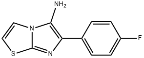 6-(4-FLUOROPHENYL)IMIDAZO[2,1-B][1,3]THIAZOL-5-AMINE Struktur