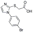 [[1-(4-BROMOPHENYL)-1H-IMIDAZOL-2-YL]THIO]ACETIC ACID Struktur