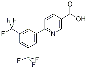 6-[3,5-BIS(TRIFLUOROMETHYL)PHENYL]NICOTINIC ACID Struktur