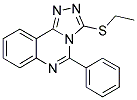 3-ETHYLSULFANYL-5-PHENYL-[1,2,4]TRIAZOLO[4,3-C]QUINAZOLINE Struktur