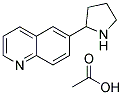 6-PYRROLIDIN-2-YL-QUINOLINE MONOACETATE Struktur