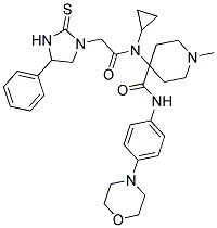 4-(N-CYCLOPROPYL-2-(4-PHENYL-2-THIOXOIMIDAZOLIDIN-1-YL)ACETAMIDO)-1-METHYL-N-(4-MORPHOLINOPHENYL)PIPERIDINE-4-CARBOXAMIDE Struktur